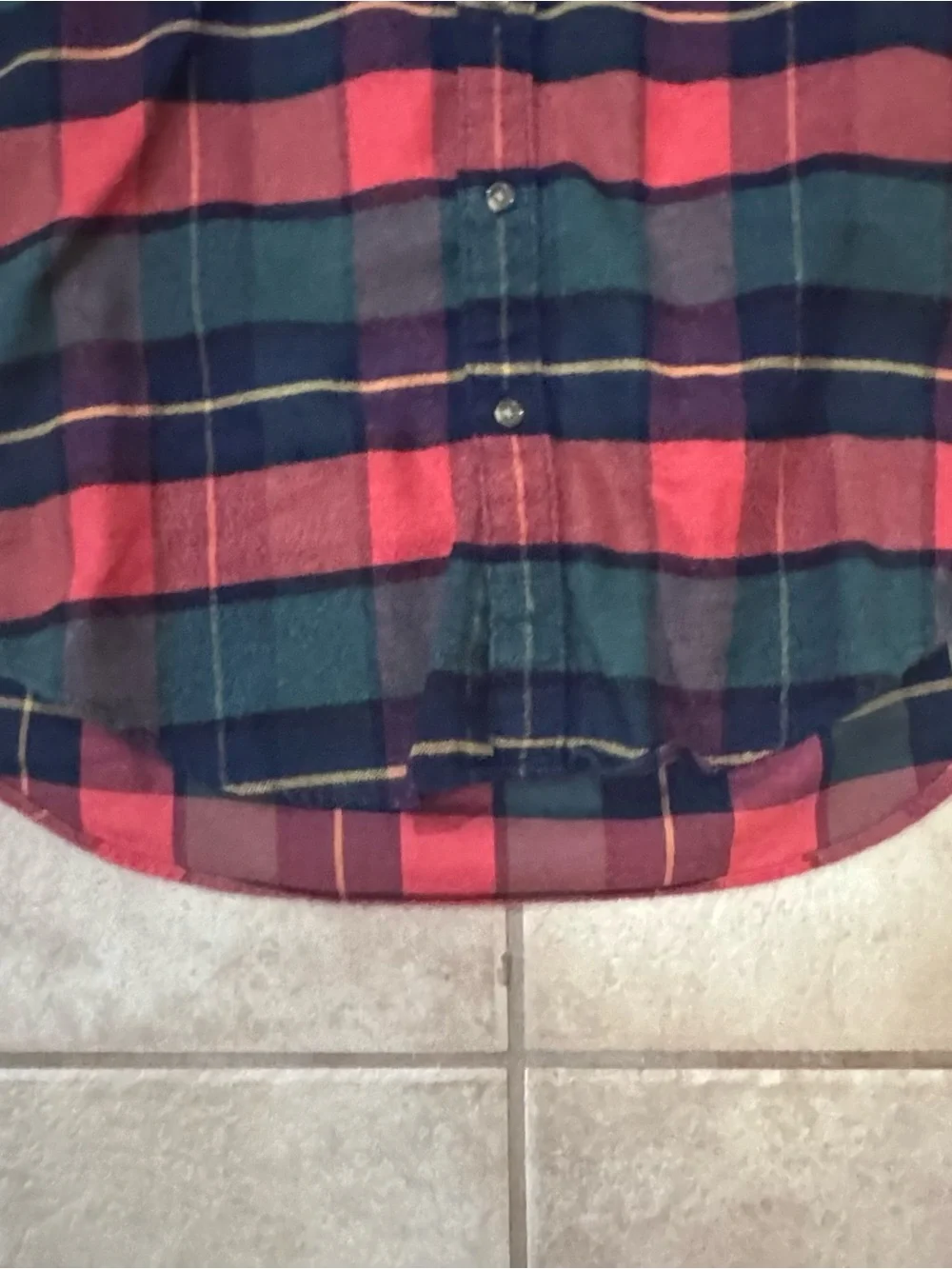 J. Crew Red and Green Plaid Button-Down Shirt